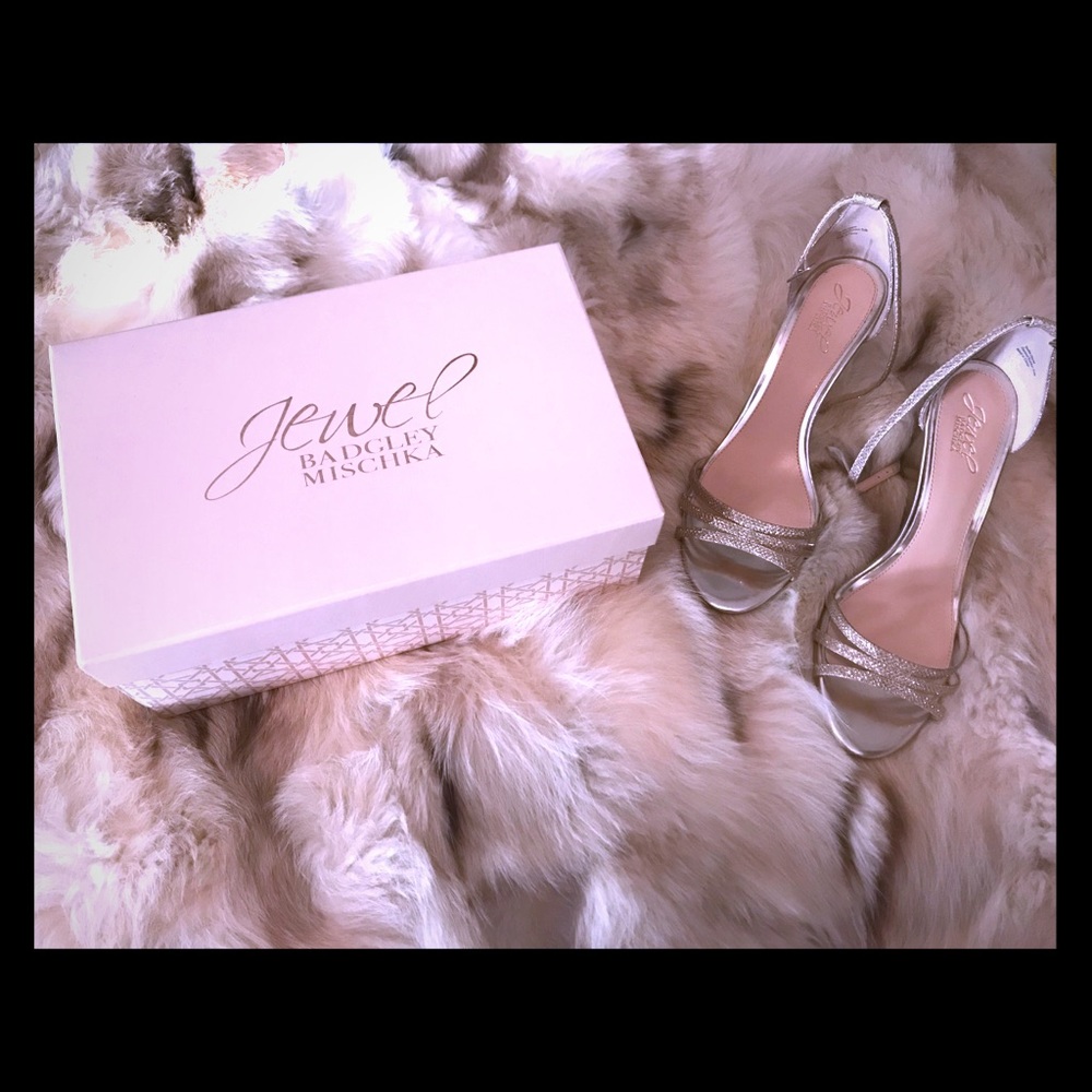 American Glamour Jewel Badgley Mischka Wedge Sz9.5